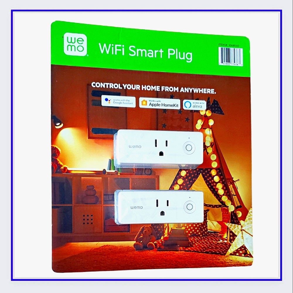 🔥SEALED/2-PACK WEMO WIFI SMART PLUGS-NEW IN PACKAGE!!